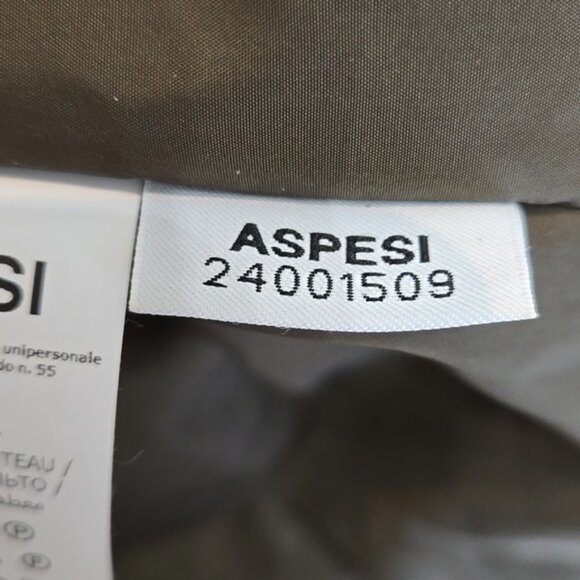 ASPESI Forest Hooded Padded Design Lightweight Construction Coat Size Medium - Picture 13 of 16